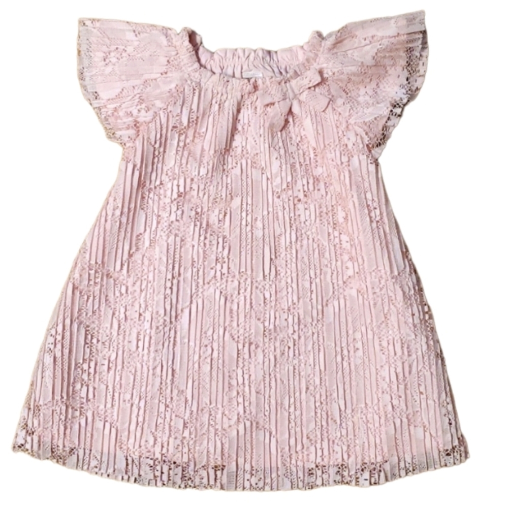 Just One You‎ Carter's Girls Pink Pleated Lace Dress Size 12M